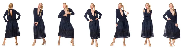 Sammansatt foto av kvinna i olika poser — Stockfoto