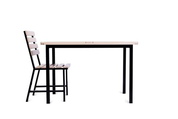 Tafel meubels geïsoleerd op de witte — Stockfoto