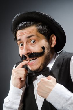 Vintage kavram komik adam