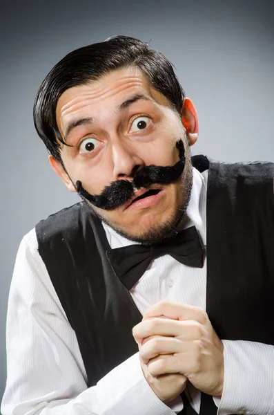 Funny man in vintage concept — Stock Photo, Image