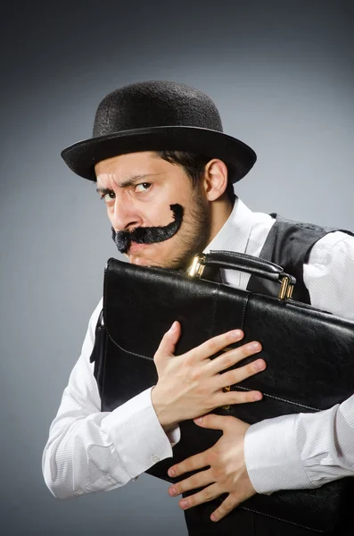 Funny man in vintage concept — Stock Photo, Image