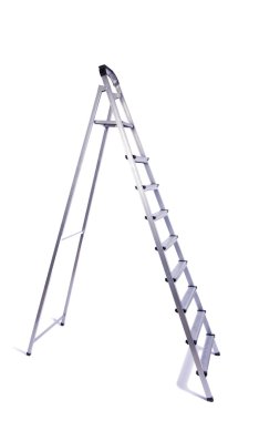 Beyaz arka plan üzerinde izole merdiven