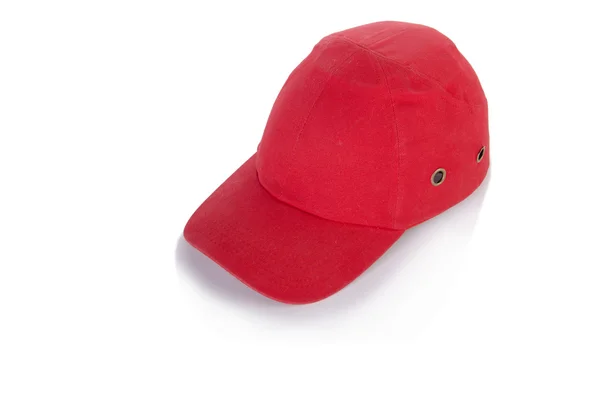 Gorra de béisbol roja aislada en el fondo blanco —  Fotos de Stock