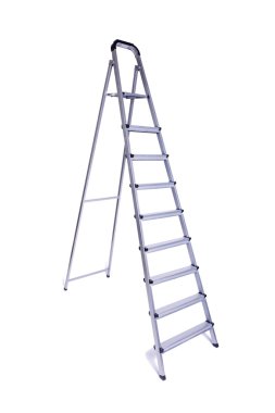Beyaz arka plan üzerinde izole merdiven