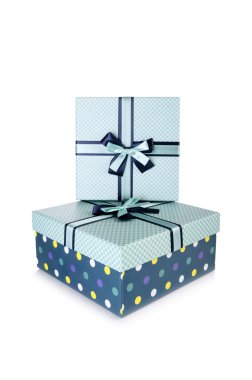 Beyaz arka plan üzerinde izole Giftboxes