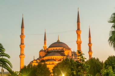 Türk şehir İstanbul 'un ünlü Camii