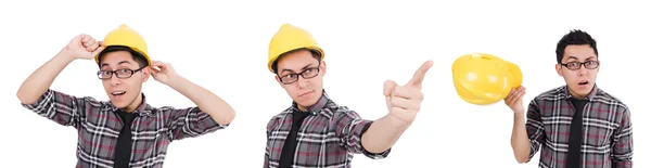 Industrial worker isolated on the white background — Stock Photo, Image