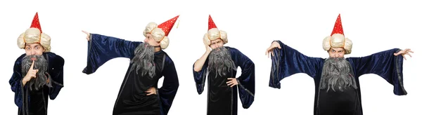 Funny wise wizard isolated on the white — Stock Photo, Image