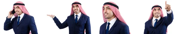 Ensemble de photos avec homme d'affaires arabe — Photo
