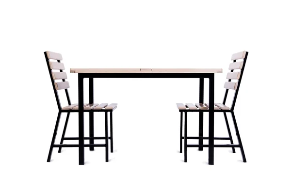 Meubles de table isolés sur le blanc — Photo