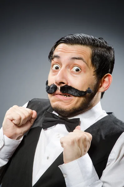 Funny man in vintage concept — Stock Photo, Image