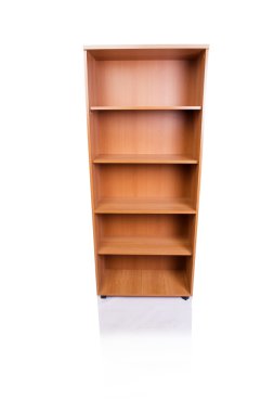 Ofis dolabı rafı beyaz arkaplanda izole edilmiş