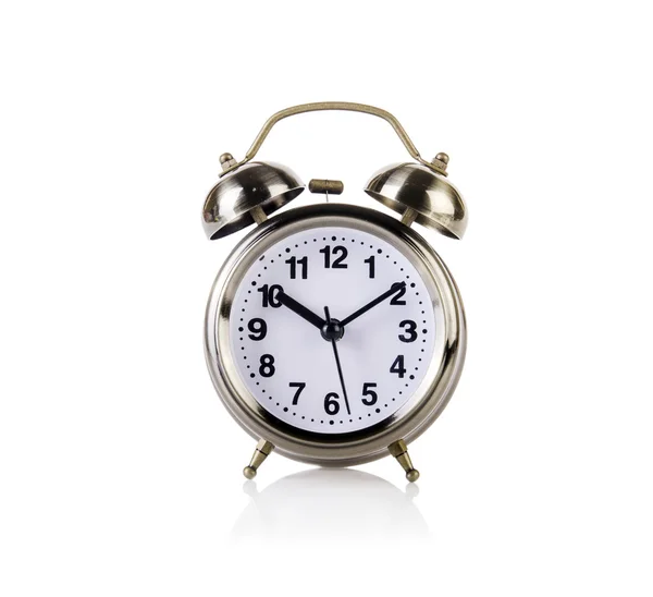 Alarm clock in time concept isolated on white — Stock Photo, Image