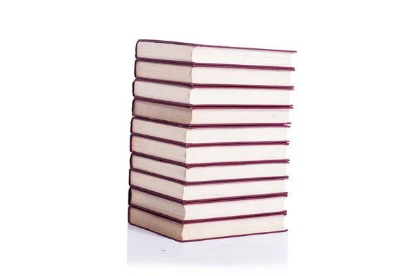 Stack of books isolated the white background — Stock Photo, Image