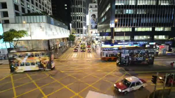 Hong Kong - 29 JUILLET 2014 : Trafic achalandé le 29 juillet à Hong Kong, Chine. Hong Kong a un trafic routier très intense — Video