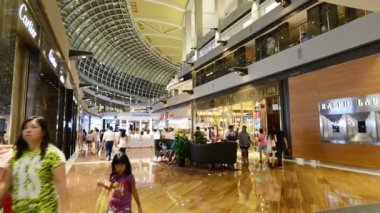 Singapur - 5 Ağustos 2014: Shoppes Alışveriş Merkezi 5 Ağustos'ta Singapur, Singapur' da. Shoppes Alışveriş Merkezi Singapur popüler bir yerdir