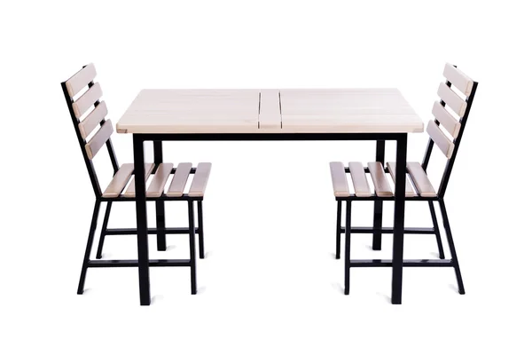 Muebles de mesa aislados en el blanco — Foto de Stock