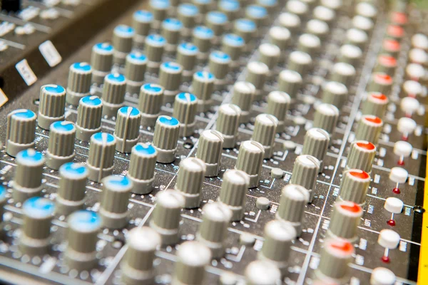 Close up of sound adjusting buttons — Stock Photo, Image