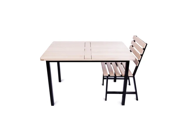 Meubles de table isolés sur le blanc — Photo