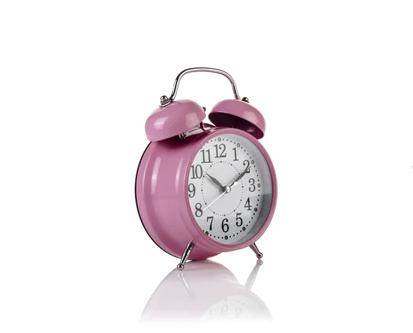 Alarm clock in time concept isolated on white — Stock Photo, Image