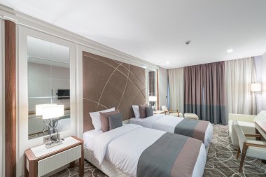 Modern otel Oda büyük Yataklı