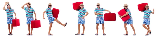 Hombre preparándose para estas vacaciones de verano — Foto de Stock