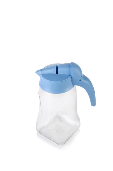 Blue pitcher isolated on the white background — Stock Photo, Image