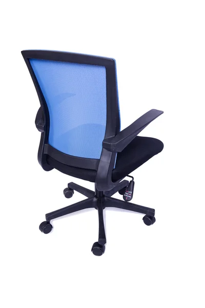 Blue office chair isolated on the white background — Stock Photo, Image