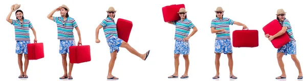 Homem se preparando para estas férias de verão — Fotografia de Stock