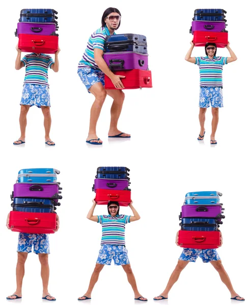 Hombre preparándose para estas vacaciones de verano — Foto de Stock