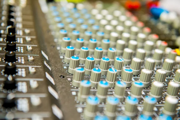 Close up of sound adjusting buttons — Stock Photo, Image