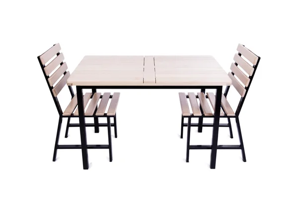 Meubles de table isolés sur le blanc — Photo