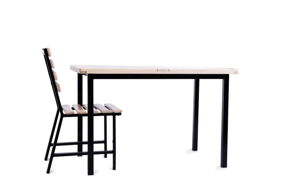 テーブルの家具は、白で隔離 — ストック写真