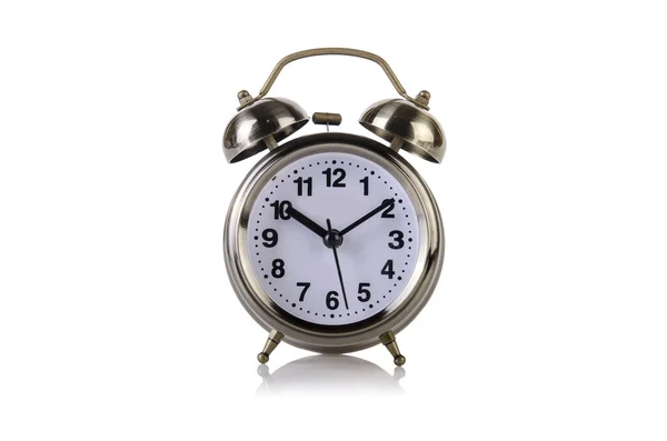 Alarm clock in time concept isolated on white — Stock Photo, Image