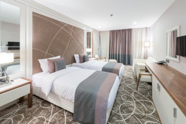 Modern otel Oda büyük Yataklı