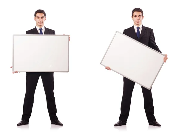 Jovem elegante isolado em branco — Fotografia de Stock