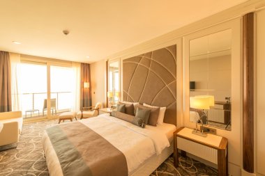 Modern otel Oda büyük Yataklı