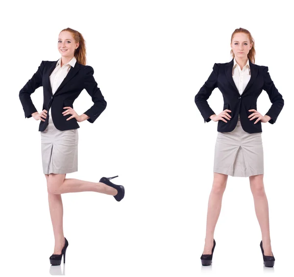 Busineswoman isolated on the white background — Stock Photo, Image