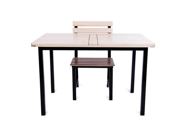 테이블 가구는 흰색 절연 — 스톡 사진