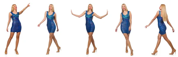 Composite photo of woman in various poses — Stock Photo, Image