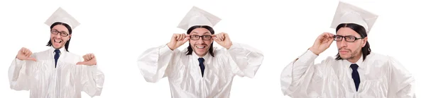 Young man ready for university graduation — Stock Photo, Image