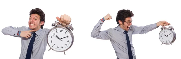 Businessman under stress not meeting his deadlines — Stock Photo, Image