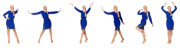 Composite photo of woman in various poses — Stock Photo, Image