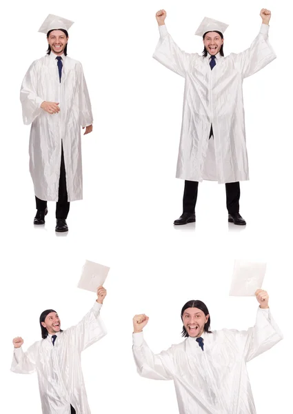 Jovem pronto para a graduação universitária — Fotografia de Stock