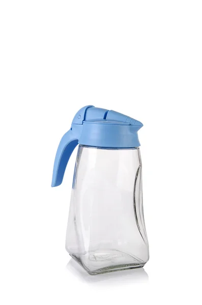 Blue pitcher isolated on the white background — Stock Photo, Image