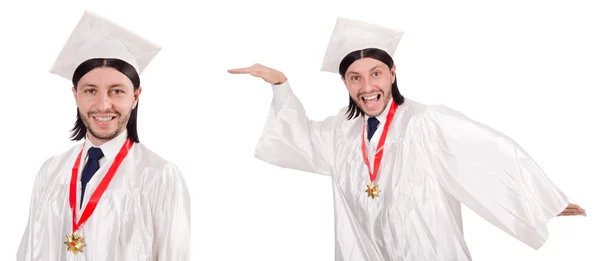 Jongeman klaar voor afstuderen aan de universiteit — Stockfoto