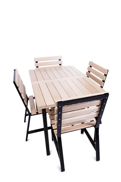 Tischmöbel isoliert auf dem weißen — Stockfoto