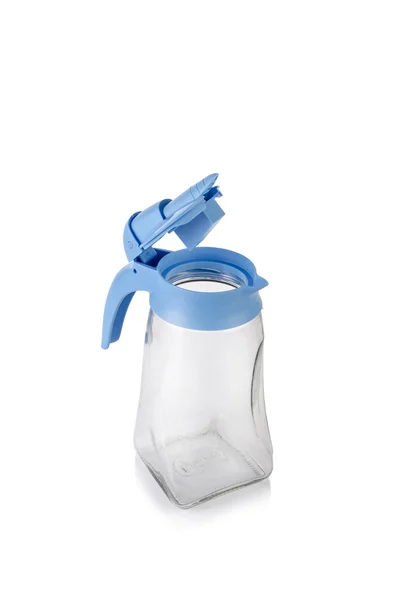 Blue pitcher isolated on the white background — Stock Photo, Image