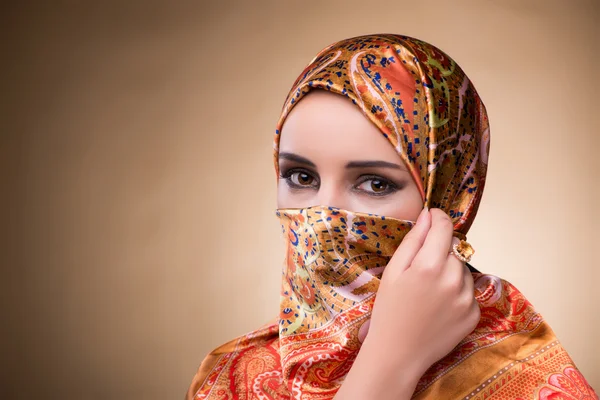 Young woman in traditional muslim clothing Royalty Free Stock Photos