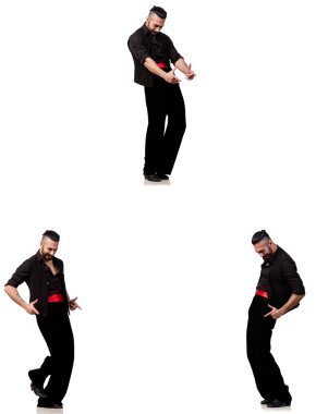 İspanyol dansçı beyaz üzerine çeşitli teşkil etmektedir